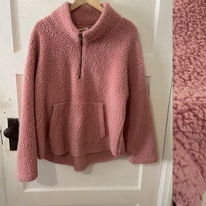 Half-zip Sherpa Pullover